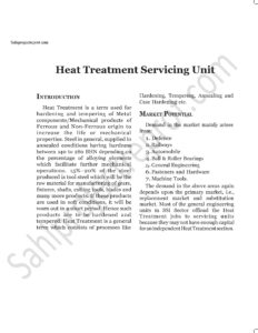 Read more about the article Sahi project report for Heat Treatment Servicing Unit