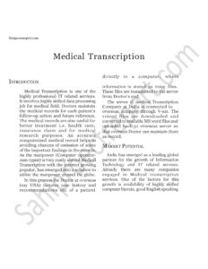 Read more about the article Sahi project report for  Medical Transcription