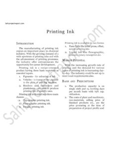 Read more about the article Sahi project report for  Printing Ink