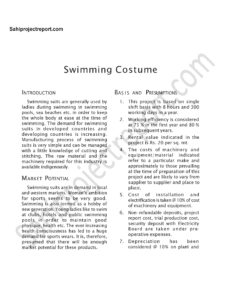 Read more about the article Sahi project report for Swimming Costume