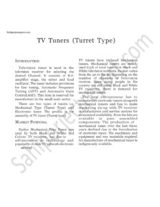 Read more about the article Sahi project report for  TV Tuners (Turret Type)