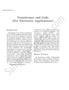 Read more about the article Sahi project report for Transformer and coils (for electronic application)