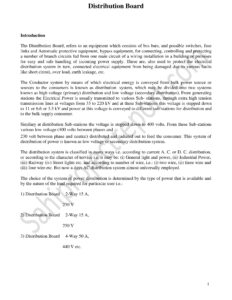 Read more about the article Sahi project report for   Distribution Board